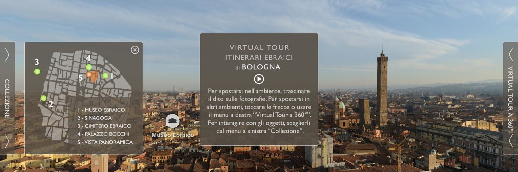 Apri il sito UCEI con il Virtual Tour